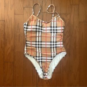 Like new vintage Burberry one piece swimsuit size S